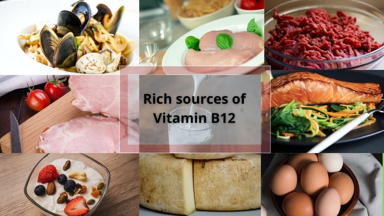 Široká škála potravin bohatých na vitamín B12