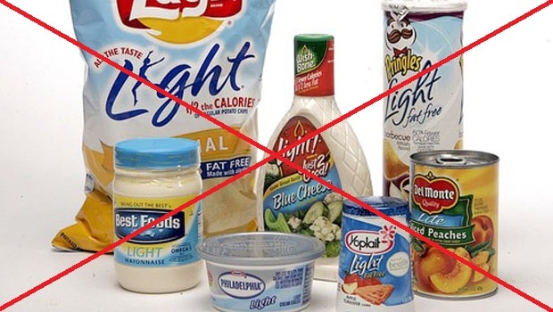Výběr light výrobků, které jsou nevhodné pro vyváženou stravu